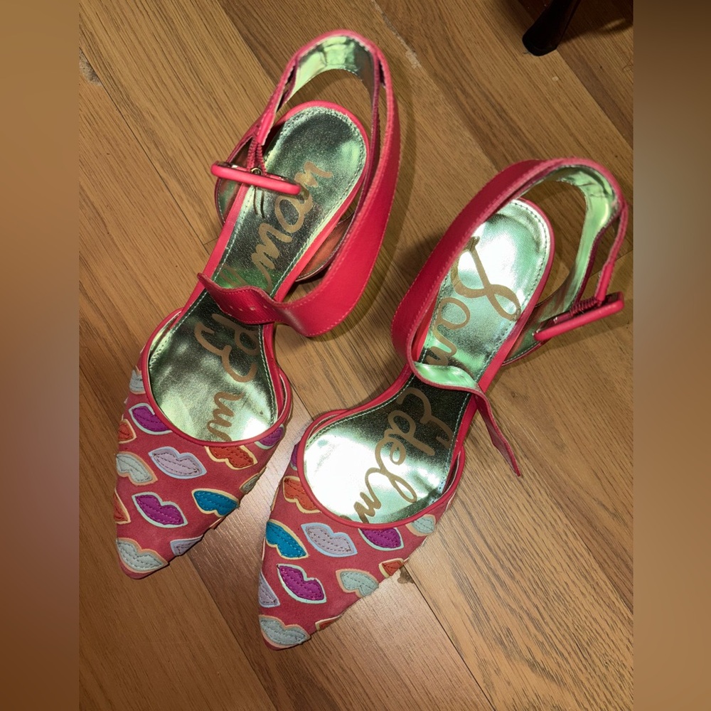 Sam Edelman Colorful Heart Pattern Women's Shoes